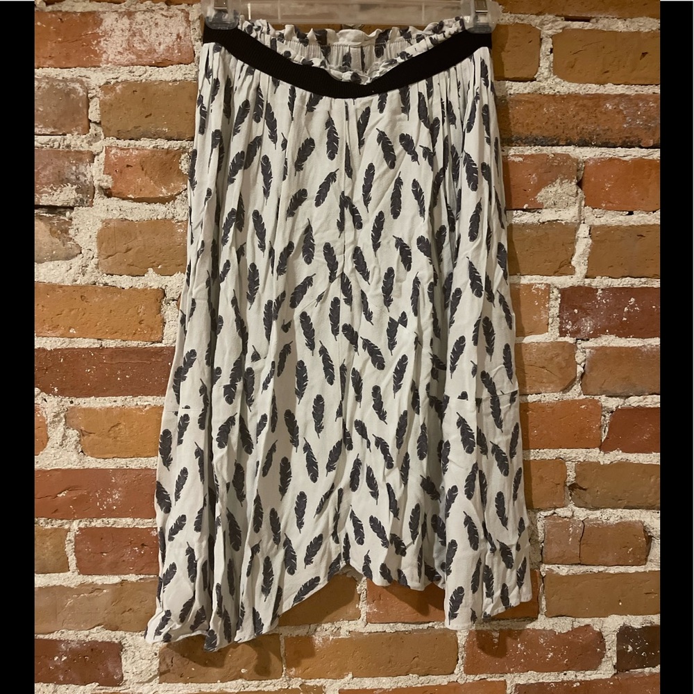 Feather Printed Skirt